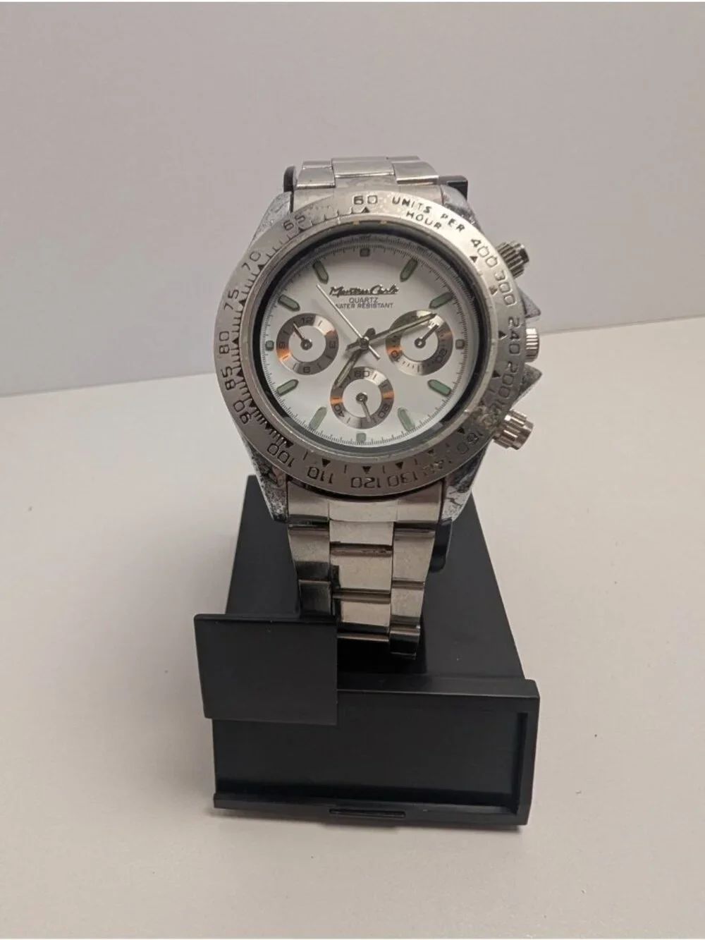 Montres Carlo 3005B Stainless Steel - Water Resistant Watch Needs Battery
